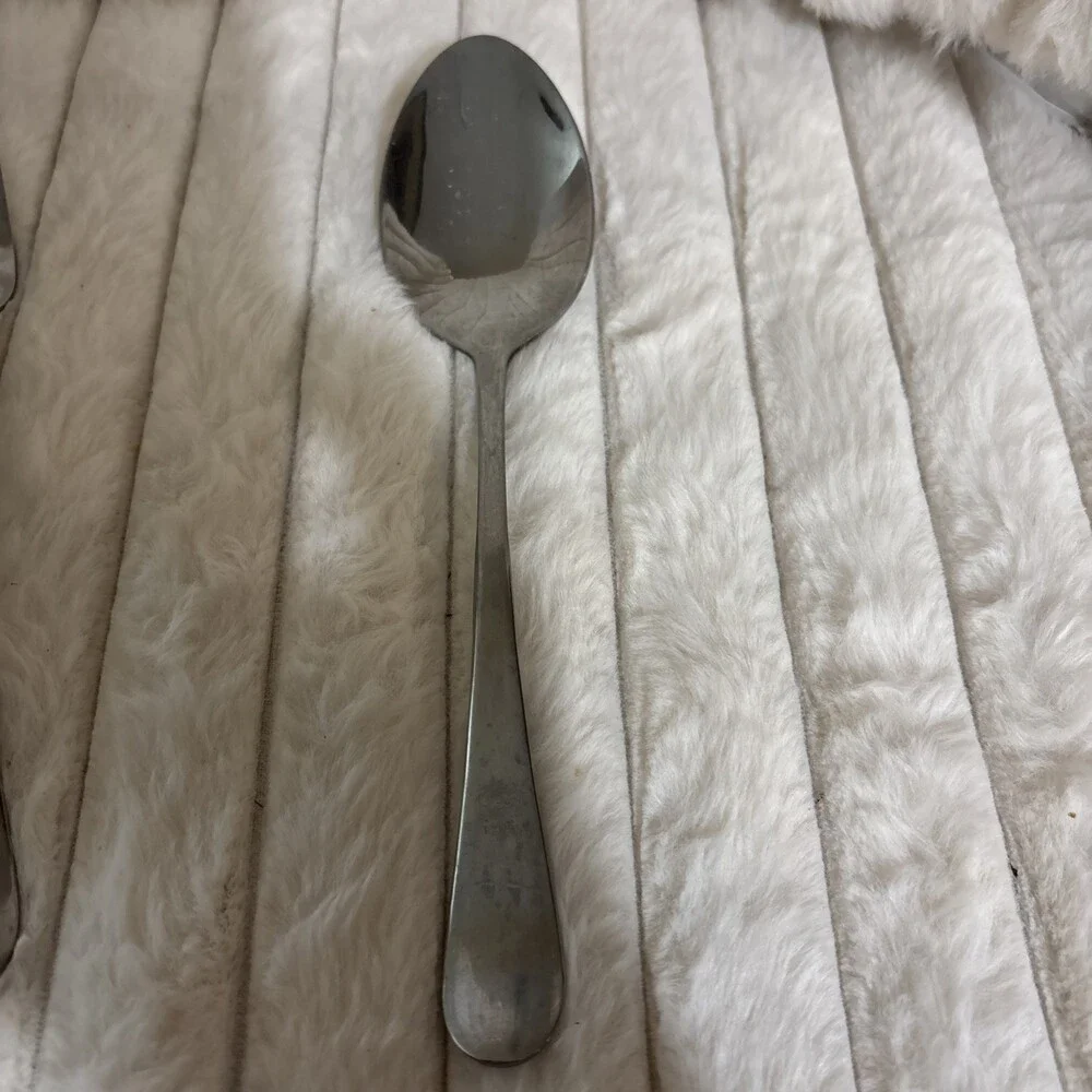 54-Piece Heavyweight Arched Handle Glossy Stainless China Flatware Service Lot